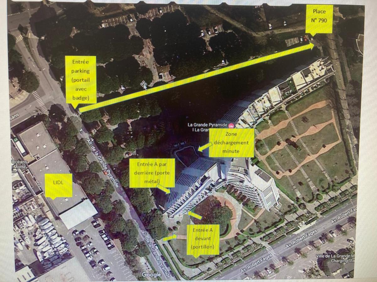 Reve Bleu Residence La Grande Pyramide Vue Port Hyper Centre Wifi Parking Prive Gratuit エクステリア 写真